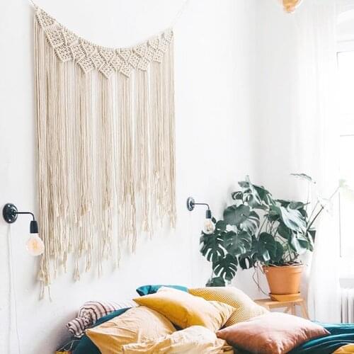 Tapestry Woven Bohemian Comfortable Blanket Decor Wall Hanging Cotton Manual Craft Banner Decoration Handmade Gift Home Tassel