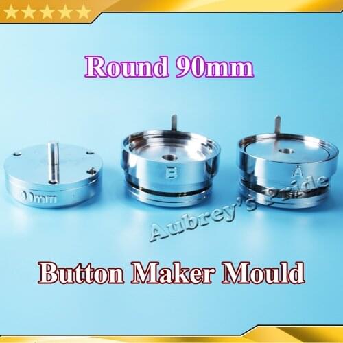 Round 3-1/2" 90mm Interchangeable Die Mould for New Pro Badge Machine Button Maker Just Fit N4 Button Machine