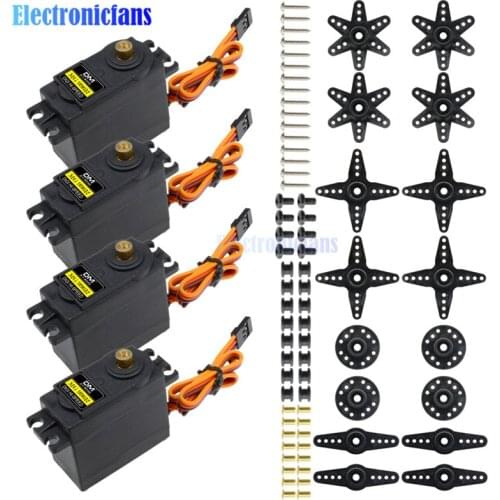4PCS MG996 MG 996R MG996R Metal Gears Digital RC Servo Motor High Torque Helicopter Car Boat & Torque RC CAR 1/8 DIY