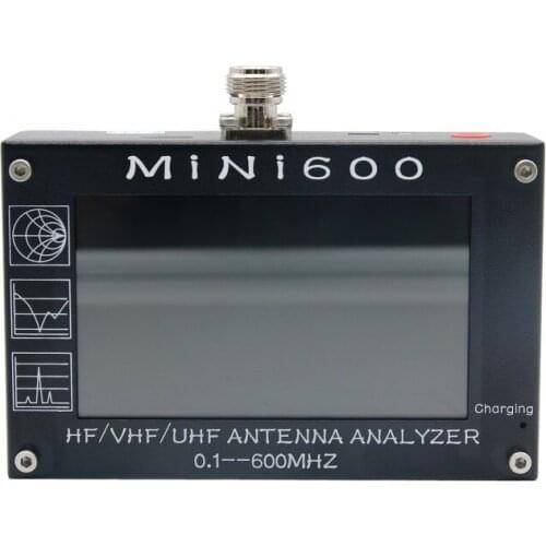 MINI600 0.1-600MHZ HF/VHF/UHF Antenna Analyzer with 4.3" TFT LCD Touch Screen