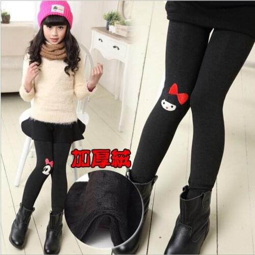 2020 explosion models fall and winter childrens clothing thickening boy pants Korean girls plus thick velvet leggings children