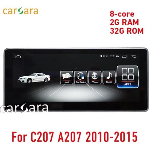 2G RAM 32 ROM Android multimedia player for E Class coupe C207 A207 2010-2015 10.25" touch screen GPS Navigation stereo radio