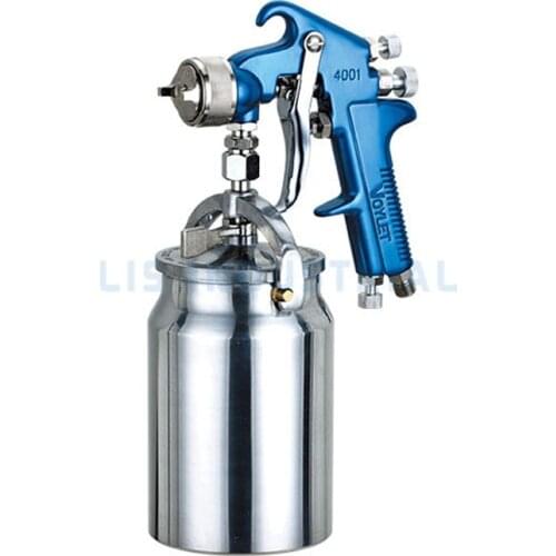 Voylet 4001S SPRAY GUN Siphon Feed, EXCELLENT ATOMOZATION SERIES Fluid Nozzle Pneumatic Paint Gun 1.4mm 1.7mm 2.0mm 1000ML Cup