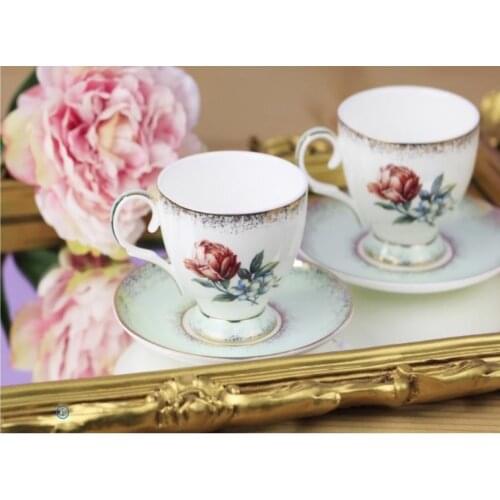 DOLBOVI Bernardo Bone 6 Personality Flower coffee cup Pad Green JXN055GR mug кружка coffee cup cup