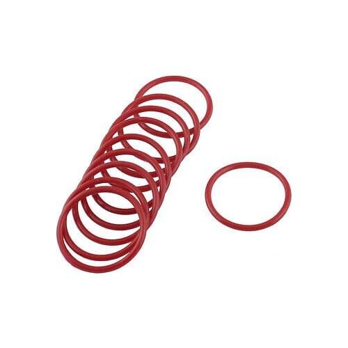 10pcs 28mm Outside Dia 2mm Thickness Industrial Rubber O Rings Seals