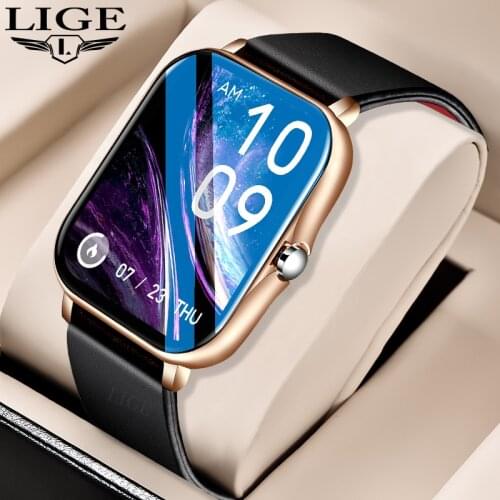 LIGE Smart Watch Men Women Heart Rate Fitness Tracker Bracelet Watch Bluetooth Call Waterproof Sport Smartwatch For Android IOS