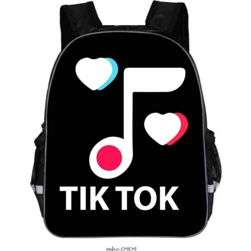 High Quality Tik Tok School Backpack Children Boys Girls Daily Bags Popular Pattern Laptop Backpack with reflective stripe