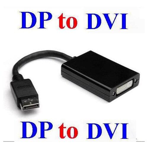 100pcs/lot* Thunderbolt Display Port DisplayPort DP Male to DVI Female Converter Cable Adapter PC Laptop