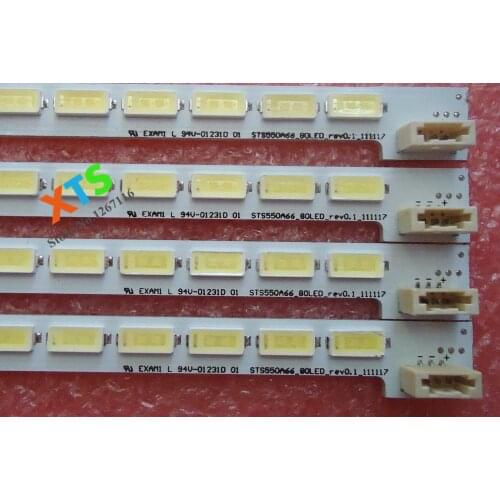 30 pieces /lot 80 LEDs 676mm LED55X5000DE LTA550HQ22 550HQ20 HQ16 LED strip LJ64-03515A STS550A66_80LED_rev0.1_111117