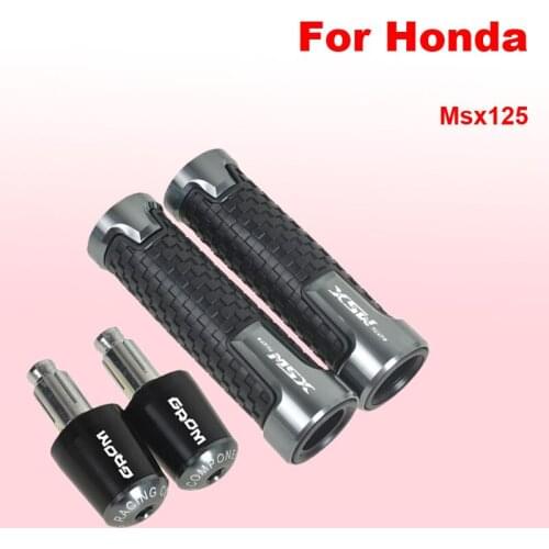For Honda Msx125 Motorcycle Modification Accessories Rubber Gloves Grom Balance Terminal Grip Handle Plug Aluminum Alloy CNC