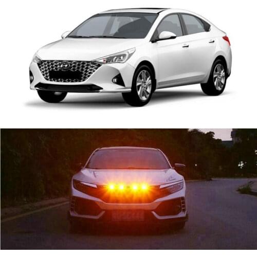 Car Accessories Grille Light Lamp For Hyundai solaris i30 ix35 Amica H-1 Box starex matrix Atos Coupe Elantra Genesis Getz
