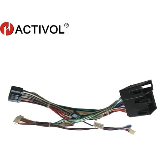 Car Radio Stereo Female ISO Plug Power Adapter Wiring Harness Special for Volkswagen Bora Sagitar ISO harness power cable