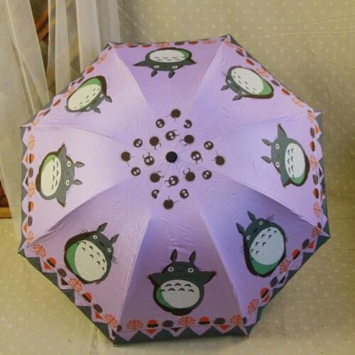 Free shipping 6 Color Anime My Neighbor Totoro Cute Daily Folding Umbrella Cosplay Collection