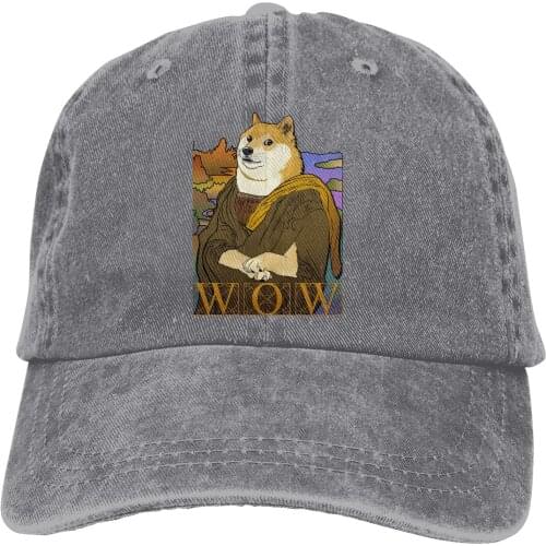 Mona Doge Baseball Cap Men Dogecoin Funny Bitcoin Caps colors Women Summer Snapback Caps
