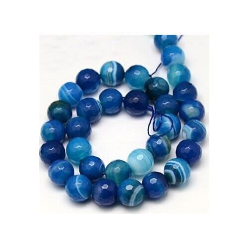 38pcs 10mm Round Stripe Beads Strands 4 Colors for Jewelry Making DIY Handmade Bracelet Wholesale Earring Hole: 1.2mm