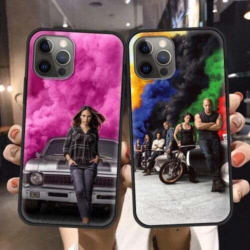 Phone case For iphone 12 11 pro max 12 mini xs max xR x 8 7 plus SE Bumper tpu Fundas caso Smartphone Fast and Furious Moive