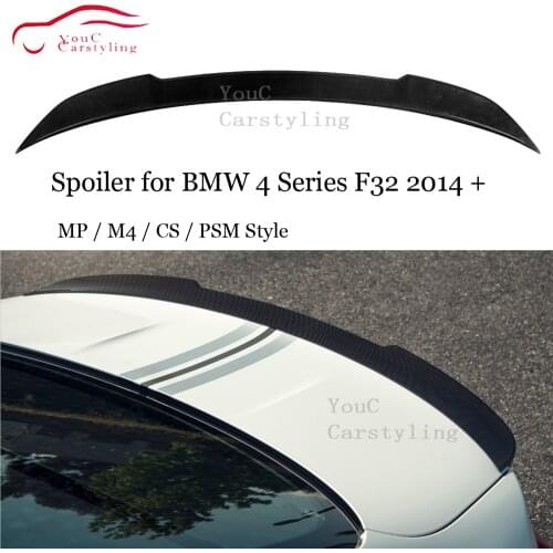 F32 Carbon Fiber Rear Spoiler Wing for BMW 4 Series F32 2014 + MP / M4 / CS / PSM Style Car Rear Trunk Spoiler 420i 428i