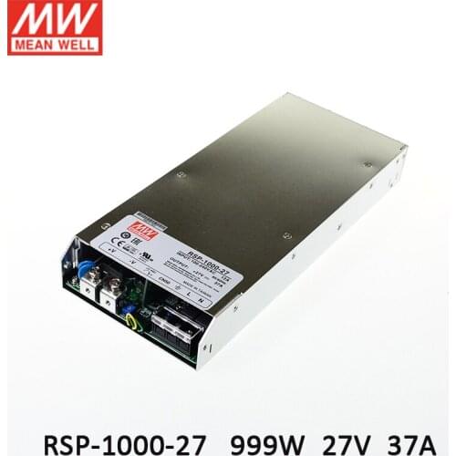 RSP-1000-27 MEAN WELL Switching Power Supply 110V/220V AC to 27V DC 37A 999W Transformer programmable power supply in parallel