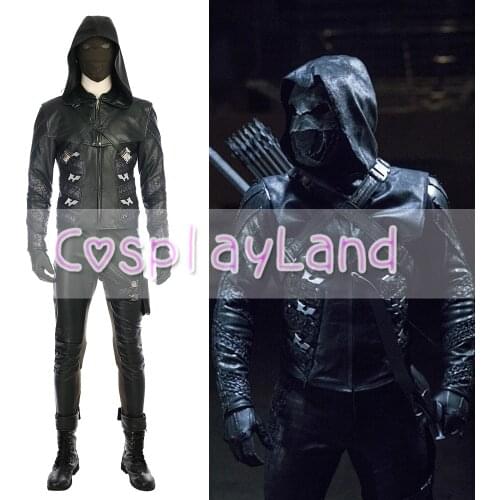 Green Arrow season 5 Prometheus Cosplay Costume Halloween Party for Adult Men Adrian Chase Prometheus Arrow Outfit Movie Costume