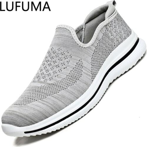 New Summer Mesh Shoe Sneakers For Men Shoes Soft Breathable Mens Casual Shoes Slip-on Loafers Casual Walking Zapatos Hombre