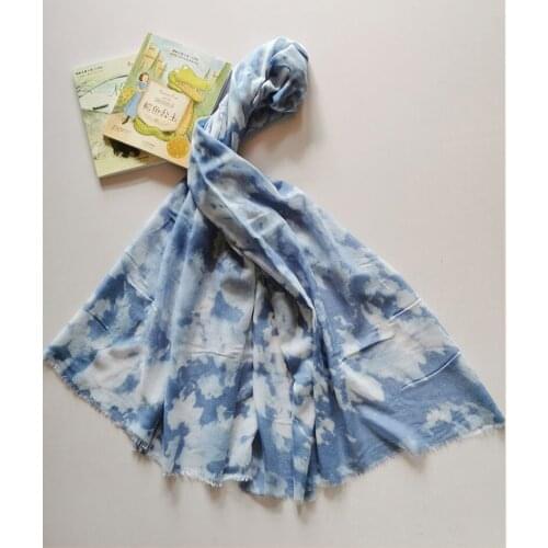 2021 Fashion Newest Ombre Printed Pattern Cotton Voile Scarf Shawls Wraps Hijabs 10pcs/lot