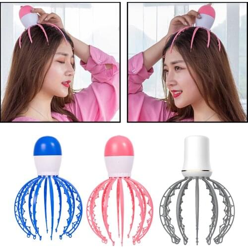 Octopus Head Massage Equipment Scalp Relief Relaxation Head Massage Machine Relax Spa Headache Stimulate Blood Circulate Tool