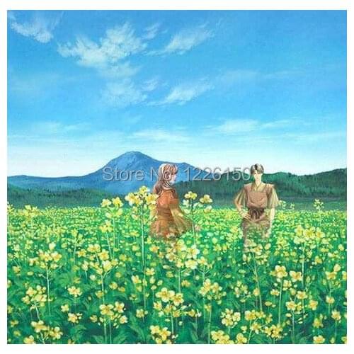 Nature scenic backdrop newborn photography background 5x7ft ,hand painted weddings backdrops ,muslin backgrounds children13-89