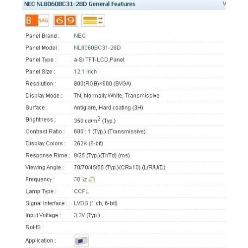 NL8060BC31-28 NL8060BC31-28D NL8060BC31-28E 12.1 INCH Industrial LCD,New&A+ grade in stock,tested before shipment L