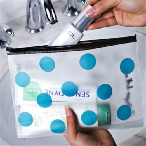 PVC Transparent Toothbrush Cosmetic Bag Women Travel Makeup Bag Organizer Storage Pouch Pencil Case Toiletry Wash Kit Case