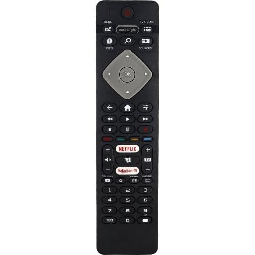 Remote Control for Philips LED TV RC2533 RC2582/01 398GM10BEPHN0012PH YKF456-001 2422 5490 01833 RC2525 With Netflix Rakuten TV