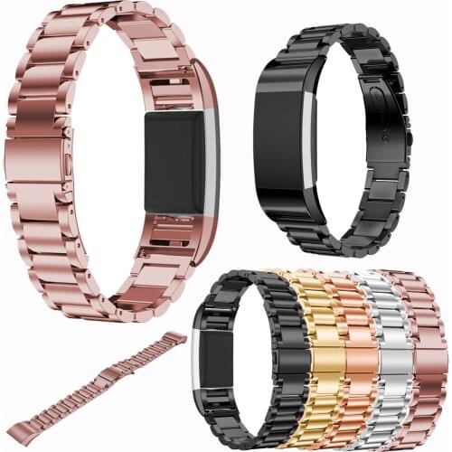 For Fitbit Charge 2 Band Stainless Steel Watch Band For Fitbit Charge 2 Watch Strap Metal WatchBand Strap Wrist Watches Bracelet