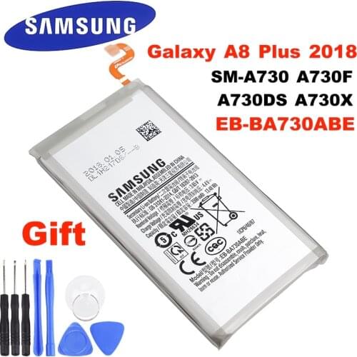 SAMSUNG Original EB-BA730ABE 3500mAh Battery For Samsung Galaxy A8 Plus A8+ (2018) SM-A730 A730F A730DS A730X +tools