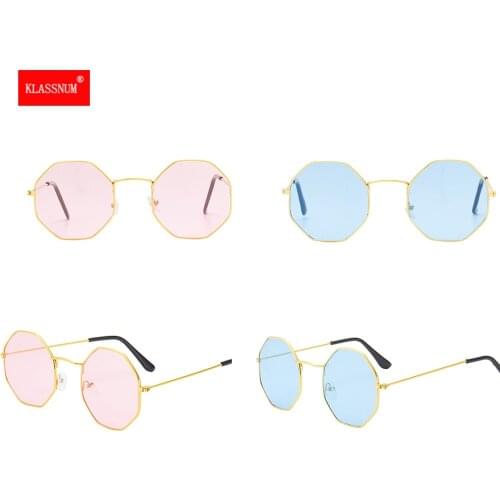 1pc Women Fashion Irregular Sunglasses Girls Colorful Lens Metal Frame Eyewear Glasses women Drive Goggles Anti-UV400 Wholesale
