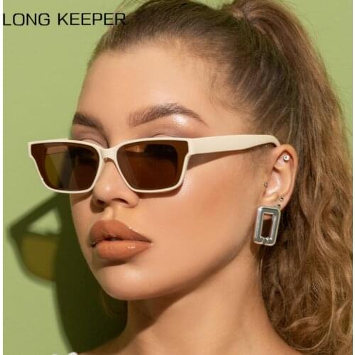 Luxury Rectangle Sunglasses Women Vintage Brand Small Cat Eye Sun Glasses Ladies Holiday Beach Eyewear oculos gafas de sol mujer