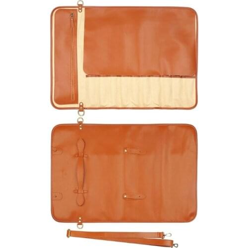 Chef Knife Roll Bag | Durable Knife Carrier Stores 10 Knives Plus Zipper for Culinary Tools | Portable Chef Knife Case