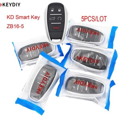 5PCS X ZB16-5 KEYDIY Universal Smart Key for KD-X2 Car Key Remote Replacement Fit More than 2000 Models
