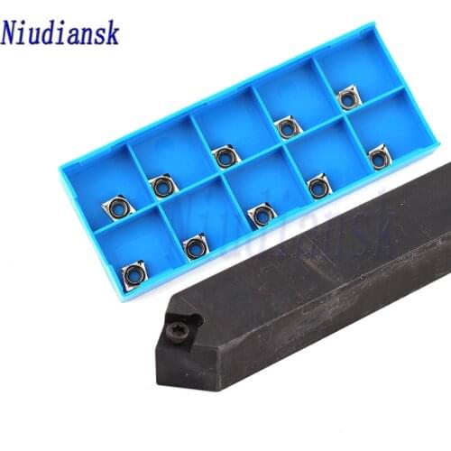 1pc SCMCN0808H06 SCMCN1010H06 External Tool Holder CNC Lathe Tool 10pcs CCMT0602 CCGT0602 Wear-Resistant Carbide Insert Tool Set