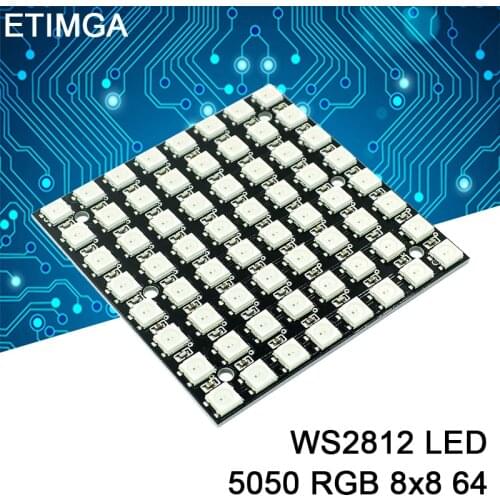 WS2812 LED 5050 RGB 8x8 64 LED Matrix for Arduino