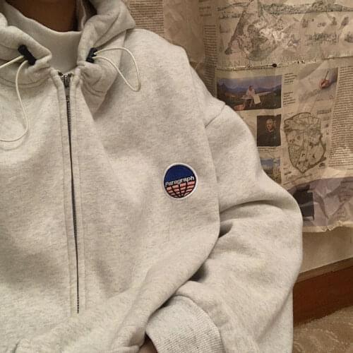 Autumn 2020 new CEC zipper jacket women retro loose bf wind long-sleeved jacket men and women tops escape black titan sweatshirt