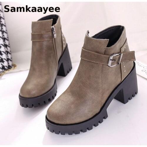 Size 35-40 Women Boots Spring Autumn Female Martin Botas Mujer Leather Shoes Crystal Flats Booties Round Toe White Zapatillas 40