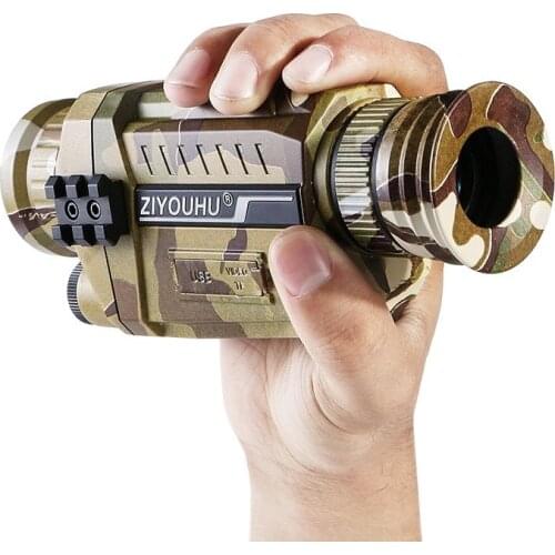 ZIYOUHU Infrared HD Digital Night Vision Device Optical Hunting Patrol 5x35 Monocular Night Goggles Video Recording Camouflage