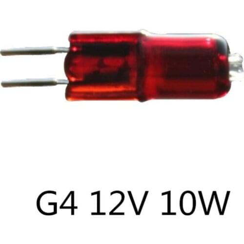 10PCS Halogen bulb Infrared tube G4 12V infrared light bulb 12v G4 10W