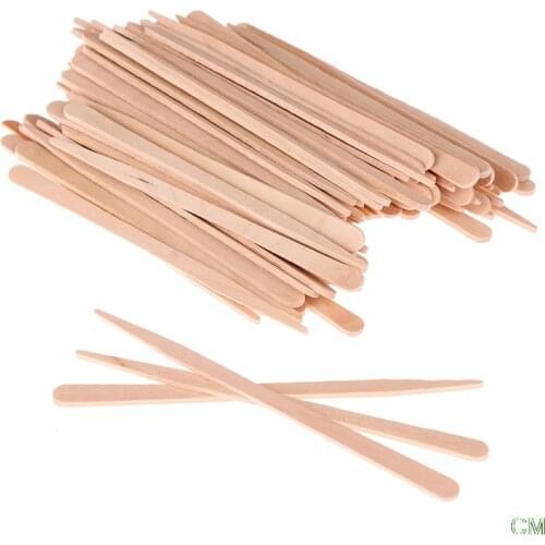 100Pcs/lot Waxing Craft Wax Stick Tattoo Medical Wooden Sticks Wooden Face Hair Removal