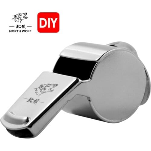 2021 New Referee Whistle Pure Copper Nickel Plating Outdoor Training Treble Wood Core Traffic Command Whistle