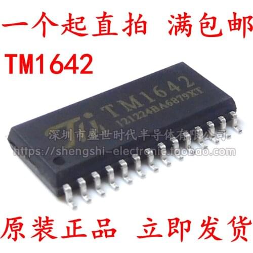 5/PCS NEW Brand New Original Authentic Product Tm1642 Sop28 Digital Tube Led Display IC Driver Chip
