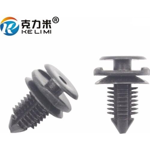 KE LI MI Black Gray Nylon Door Panel Retaining Clips For Toyota Automotive Vehicle Interior Door Trim Rivet