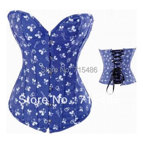 Free Shipping S/M/L/XL Size Satin Satin Brocade Waist Corset Sexy Lingerie