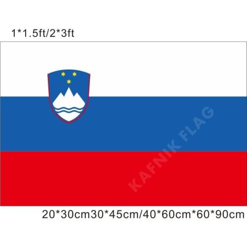 KAFNIK,free shipping 20*30cm/30*45cm/40*60cm/60*90cm small flags Slovenia National Flag for Countries World Event Decorative Fla