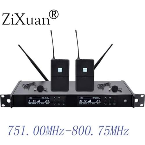 Wireless Microphone New UHF 2 Channel Fixed Frequency + Dynamic Screen + KTV + Professional Microphone