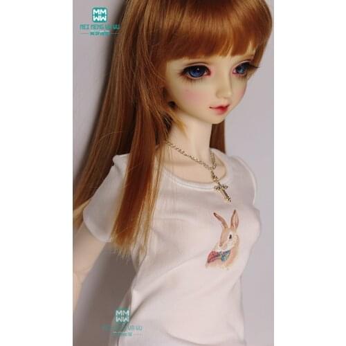 BJD doll clothes for 1/3 1/4 1/6 BJD doll fashion Temperament print T-shirt